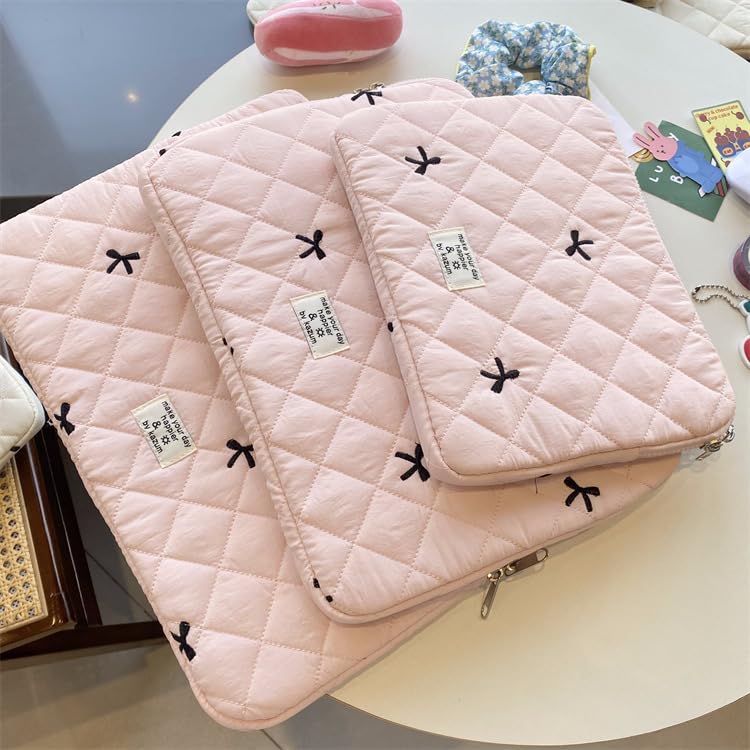 irLocy Cute Bow Laptop Bag Coquette Preppy Laptop Sleeve